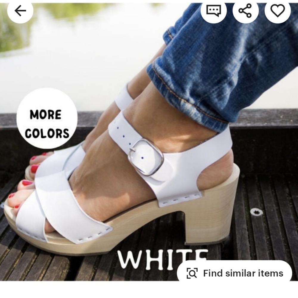 White High Heel Sandals